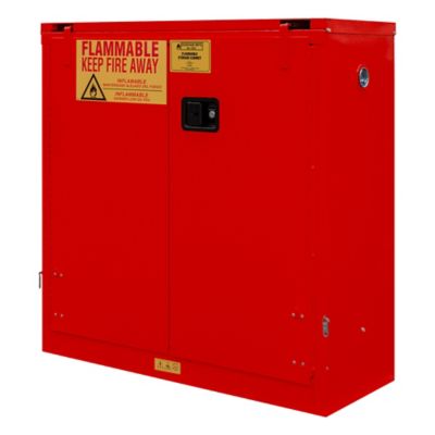 Image showing  30 gal. Flammable Storage Cabinet with Self-Closing Door, Red
