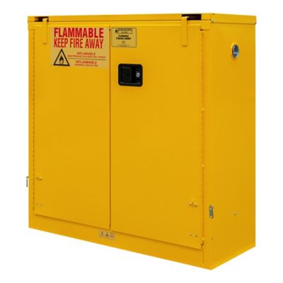 Image showing  30 gal. Flammable Safety Cabinet with Self-Closing Door and 1 Shelf, Yellow