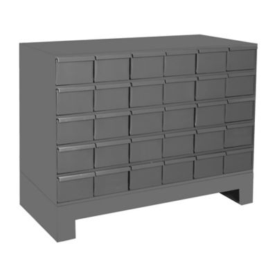 Durham MFG Steel 30-Jumbo Drawer Storage Cabinet with Base