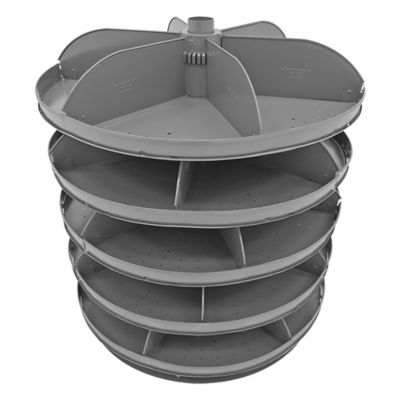 Image showing  5-Shelf Space-Saving Rotating Storage Unit, 34 in.