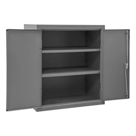 Durham MFG 16 Gauge Steel Shelved Cabinet 2 Shelves Freestanding Garage Cabinets