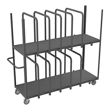 Durham MFG Adjustable Panel Moving Truck, 24 in. x 72 in., 10 Dividers