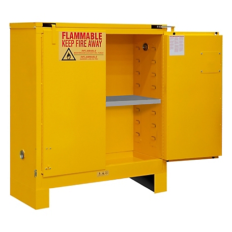 Durham MFG 30 gal. Flammable Safety Cabinet with 2 Self-Closing Doors and Legs