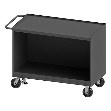 Durham MFG Mobile Bench Cabinet, 48 in. x 24 in., Steel Top, No Door