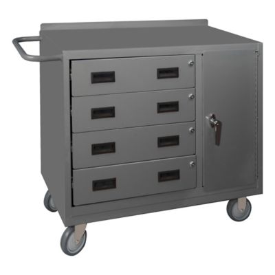 Durham MFG Mobile Bench Cabinet, 36 in., 4 Drawer