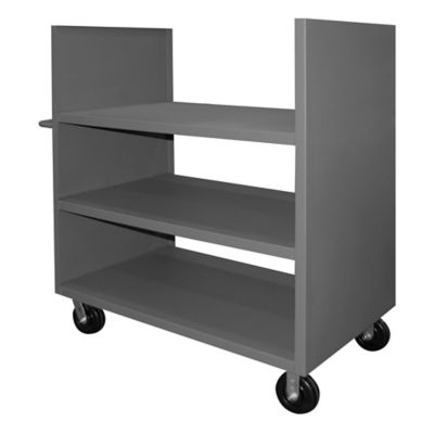 Durham MFG 2 Sided Package Truck, 30 in. x 48 in., 3 Shelves