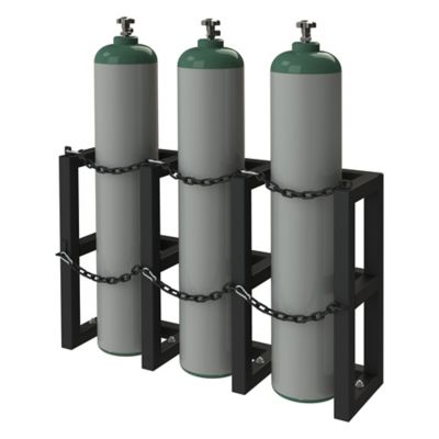 Durham MFG Gas Cylinder Storage Rack for 3 Vertical Cylinders, 44 in. x 12 in.