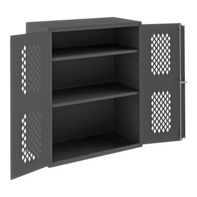 Durham MFG 14-Gauge Ventilated Storage Cabinet, 2 Shelves