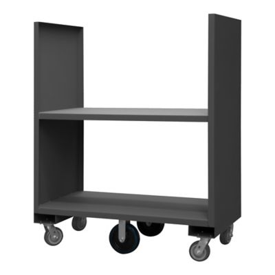 Durham MFG 2 Sided Stock Truck, 24 in. x 48 in., 2 Shelves