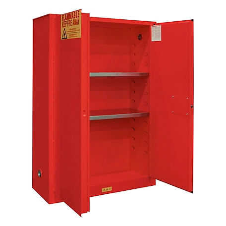 Durham MFG 45 gal. Capacity Flammable Storage, Manual Red