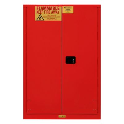 Image showing  45 gal. Capacity Flammable Storage, Manual Red