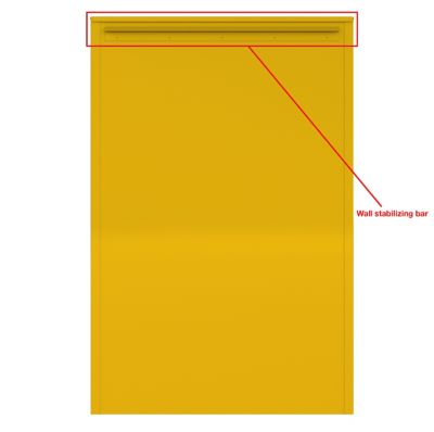 Image showing  30 gal. Flammable Paint and Ink Storage Cabinet with 2 Self-Closing Doors and 5 Shelves, Yellow