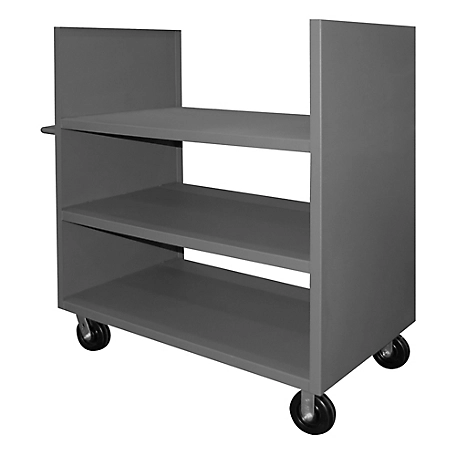 Durham MFG 2 Sided Package Truck, 30 in. x 60 in., 3 Shelves