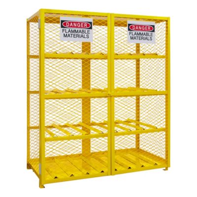 Image showing  16-Capacity Horizontal Gas Cylinder Storage Cabinet