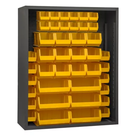 Durham MFG Closed Shelf 42 Yellow Bins Bin Organizers