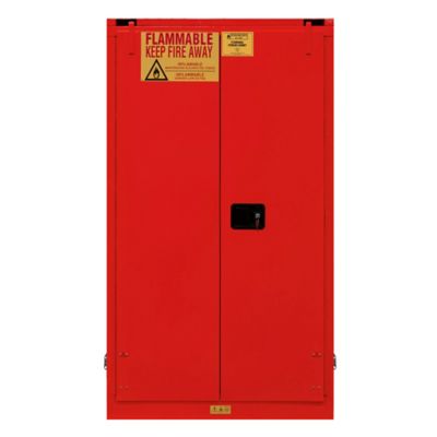 Image showing  60 gal. Flammable Storage Cabinet with Self-Closing Door, Red