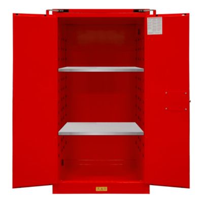 Image showing  60 gal. Flammable Storage Cabinet with Self-Closing Door, Red