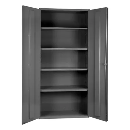 Durham MFG 14 Gauge Steel Shelving Cabinet 4 Shelves Freestanding Garage Cabinets