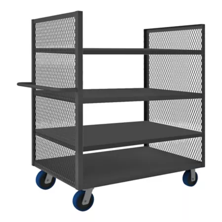 Durham MFG 2-Sided Truck Net 30-in x 60-in 4 Shelves Platform Trucks