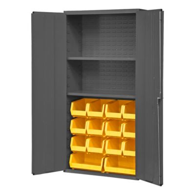 Durham MFG 1,800 lb. Capacity 14 Gauge Steel Shelf and Bin Cabinet