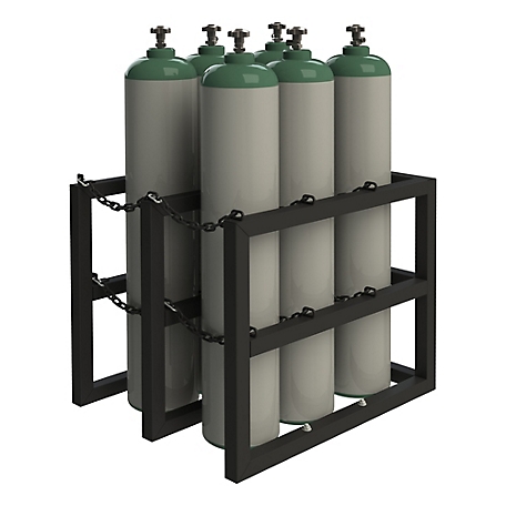 Durham MFG Gas Cylinder Storage Rack for 6 Vertical Cylinders