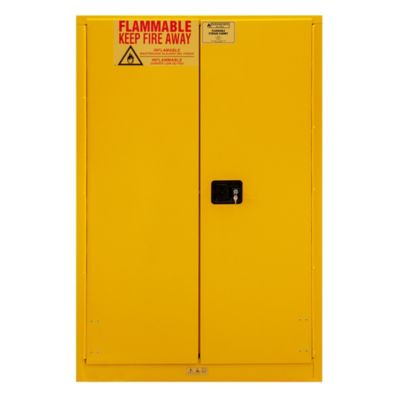 Image showing  90 gal. Capacity Flammable Storage, Manual Yellow