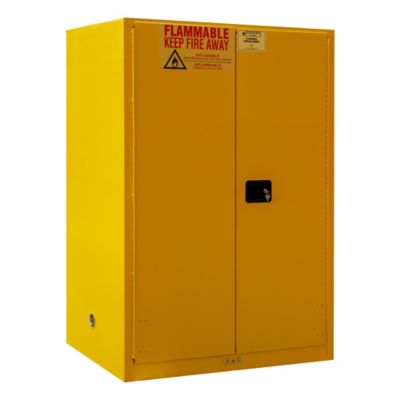 Image showing  90 gal. Capacity Flammable Storage, Manual Yellow