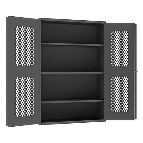 Durham MFG 700 lb. Capacity 14 Gauge Ventilated Cabinet, 48 in. x 18 in. x 72 in., 3 Shelves