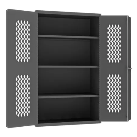 Durham MFG Vented Cabinet 900 lb Capacity 14 Gauge 36 in x 24 in x 84 in 3 Shelves Freestanding Garage Cabinets