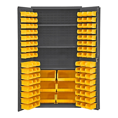Durham MFG 16 Gauge Steel Shelf and Bin Cabinet