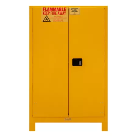 Durham MFG 90 gal Storage of flammable products yellow man's leg Freestanding Garage Cabinets