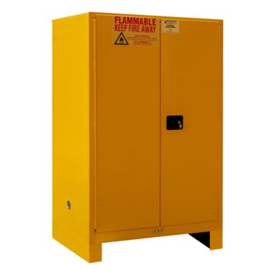 Image showing  90 gal. Flammable Storage, Man Leg Yellow