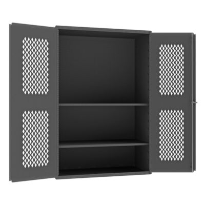 Durham MFG 48 in. x 24 in. x 72 in. 14-Gauge Ventilated Cabinet, 2 Shelves, 700 lb. Capacity