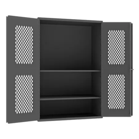 Durham MFG Vented Cabinet 700 lb Capacity 14 Gauge 48 in x 24 in x 72 in 2 Shelves Freestanding Garage Cabinets