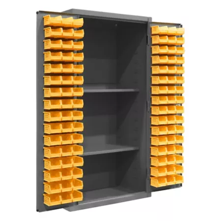 Durham MFG 1 800 lb Capacity 14 Gauge Steel Shelving Bin and Pegboard Cabinet Bin Organizers