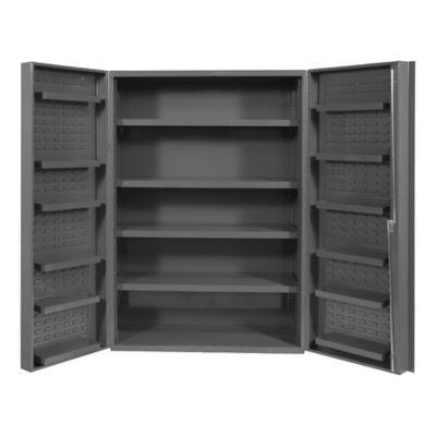 Durham MFG 900 lb. Capacity 14 Gauge Ventilated Cabinet with 12 Door Shelves, 36 in. x 24 in. x 72 in.