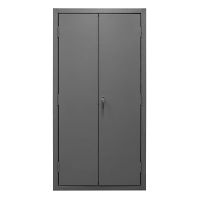 Image showing  102-Bin and 3-Shelf Steel Cabinet, 36 in. x 24 in. x 72 in., Yellow/Gray, 3501-BDLP-102-3S-95