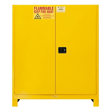 Durham MFG 120 gal. Flammable Storage, Manual Leg Yellow
