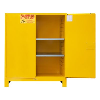 Image showing  120 gal. Flammable Storage, Manual Leg Yellow