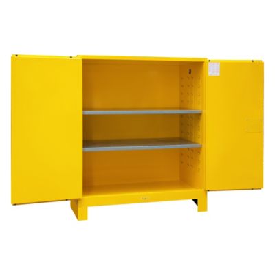 Image showing  120 gal. Flammable Storage, Manual Leg Yellow