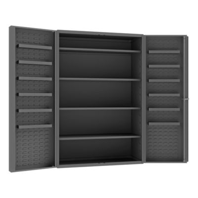 Durham MFG 14 Gauge Deep Door Cabinet, 48 in. x 24 in. x 72 in., 4 Shelves