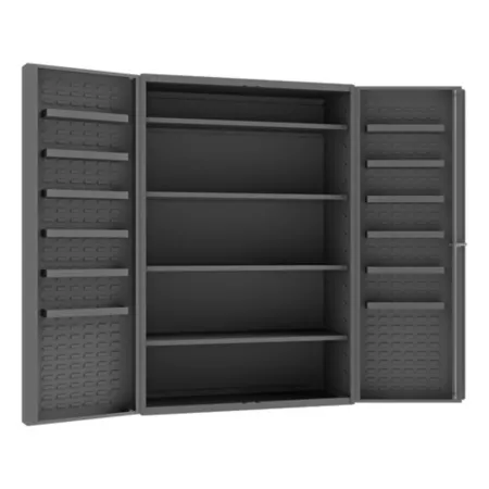 Durham MFG Deep Door Cabinet 14 Gauge 48 in x 24 in x 72 in 4 Shelves Freestanding Garage Cabinets