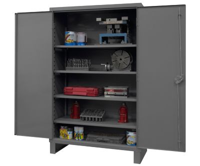 Image showing 5 th Durham MFG 24 in. x 48 in. x 78 in. 12-Gauge Steel Cabinet, 1,200 lb. Capacity
