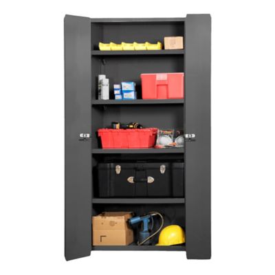 Durham MFG 4-Shelf Steel Cabinet, 36 in. x 24 in. x 84 in., Gray