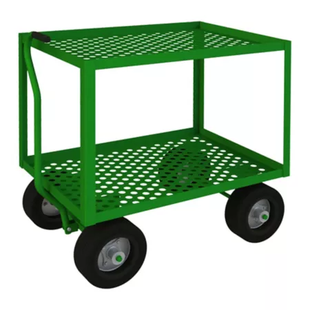 Durham MFG Fifth Wheel Garden Truck 24-in x 36-in 2 Shelves Utility Carts