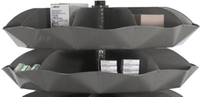 Image showing  50-Compartment Space-Saving Rotating Storage Unit, 58 in.