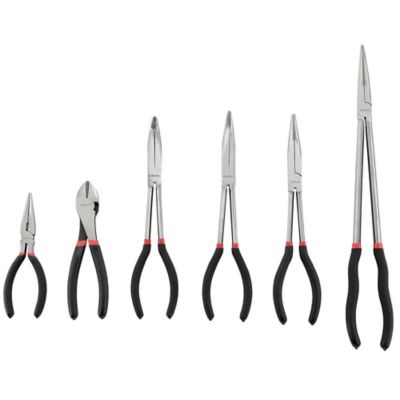 JobSmart Assorted Long Reach Combination Pliers Set, 6 Pc.