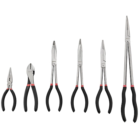 JobSmart Assorted Long Reach Combination Pliers Set, 6 pc. at Tractor ...