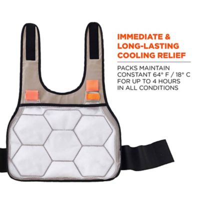 Image showing 1 th Chill-Its Unisex Standard Phase Change Cooling Vest with Rechargeable Ice Packs