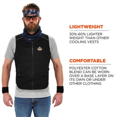 Image showing  Unisex Lightweight Phase Change Cooling Vest with Rechargeable Ice Packs